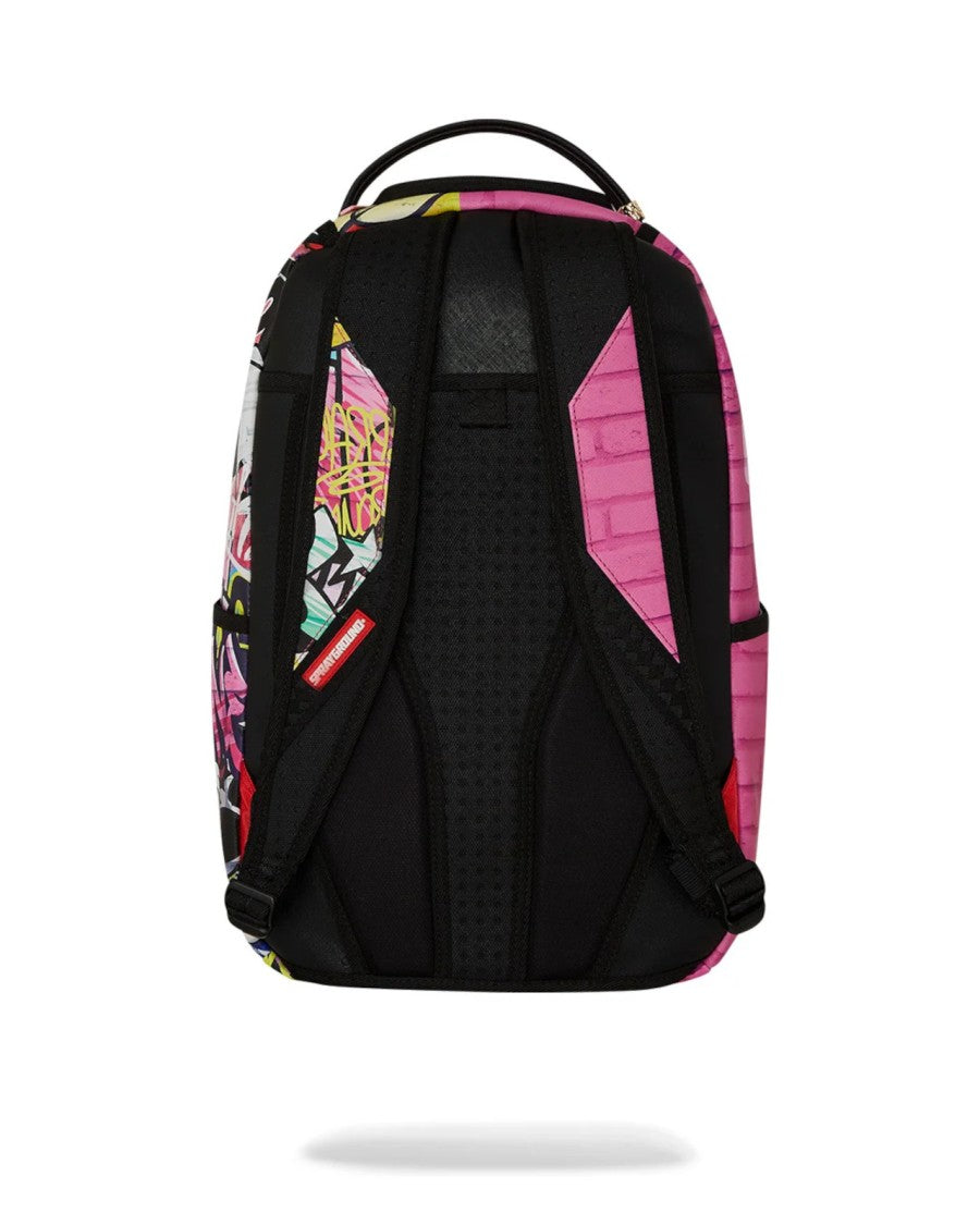 Sprayground Vibrant Graffiti-Inspired Backpack With Velvet-Lined Compartments