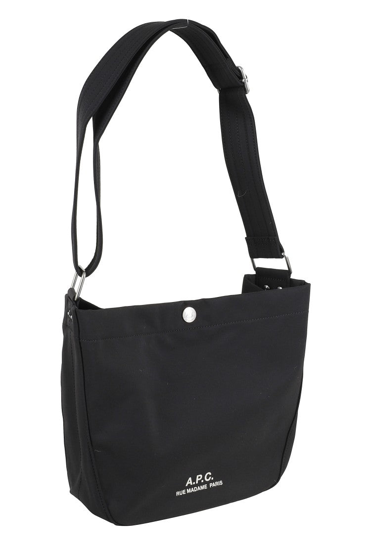 A.P.C. Black Besace Journal Small Adjustable-Strap Polyester Shoulder Bag