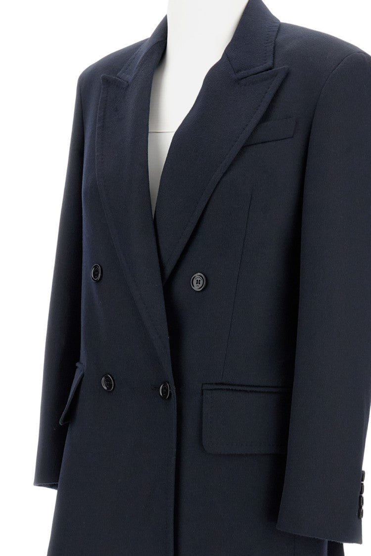 Max Mara Structured Double-Breasted Jacket With Notch Lapel
