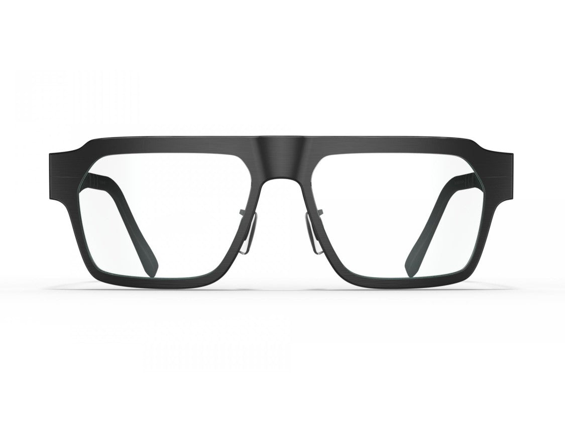 Blackfin Matte Black Gotham Oversized Titanium Glasses