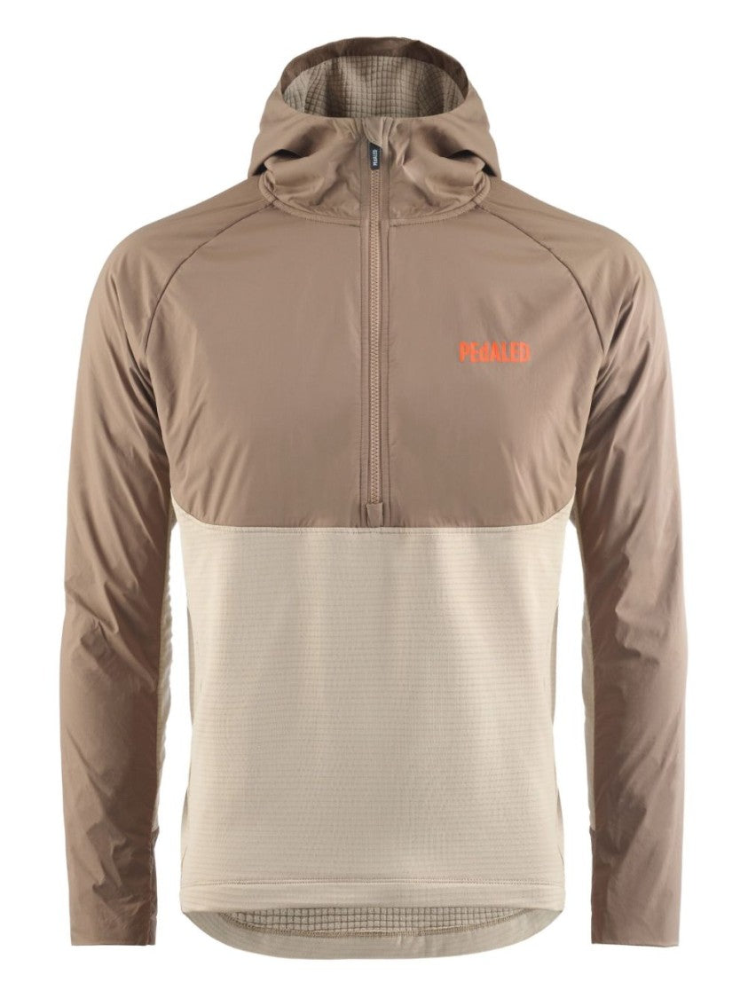 Pedaled Trail Hooded Anorak With Micro-Gridded Fleece