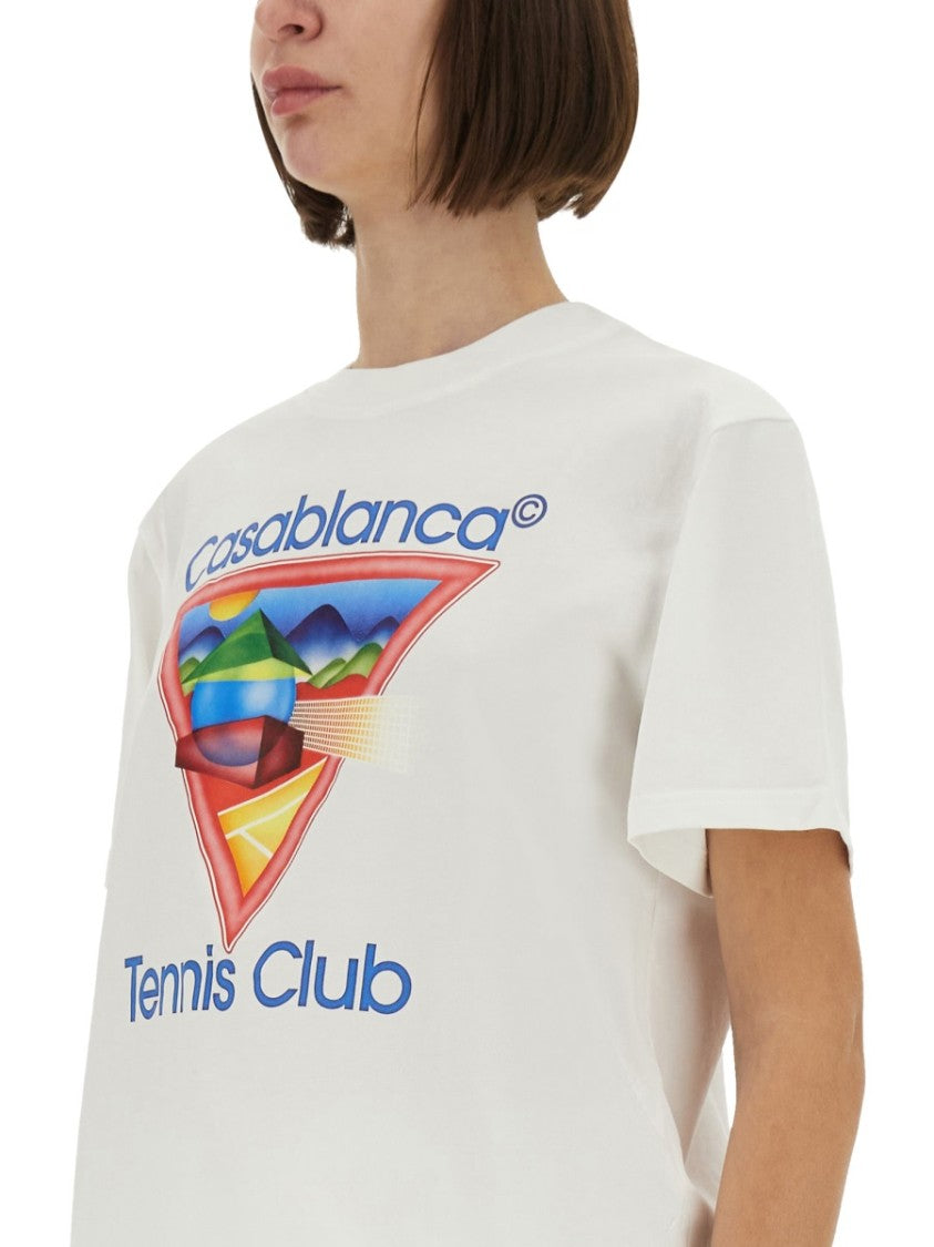 Casablanca Comfort-Focused Regular Fit T-Shirt With Graphic Design