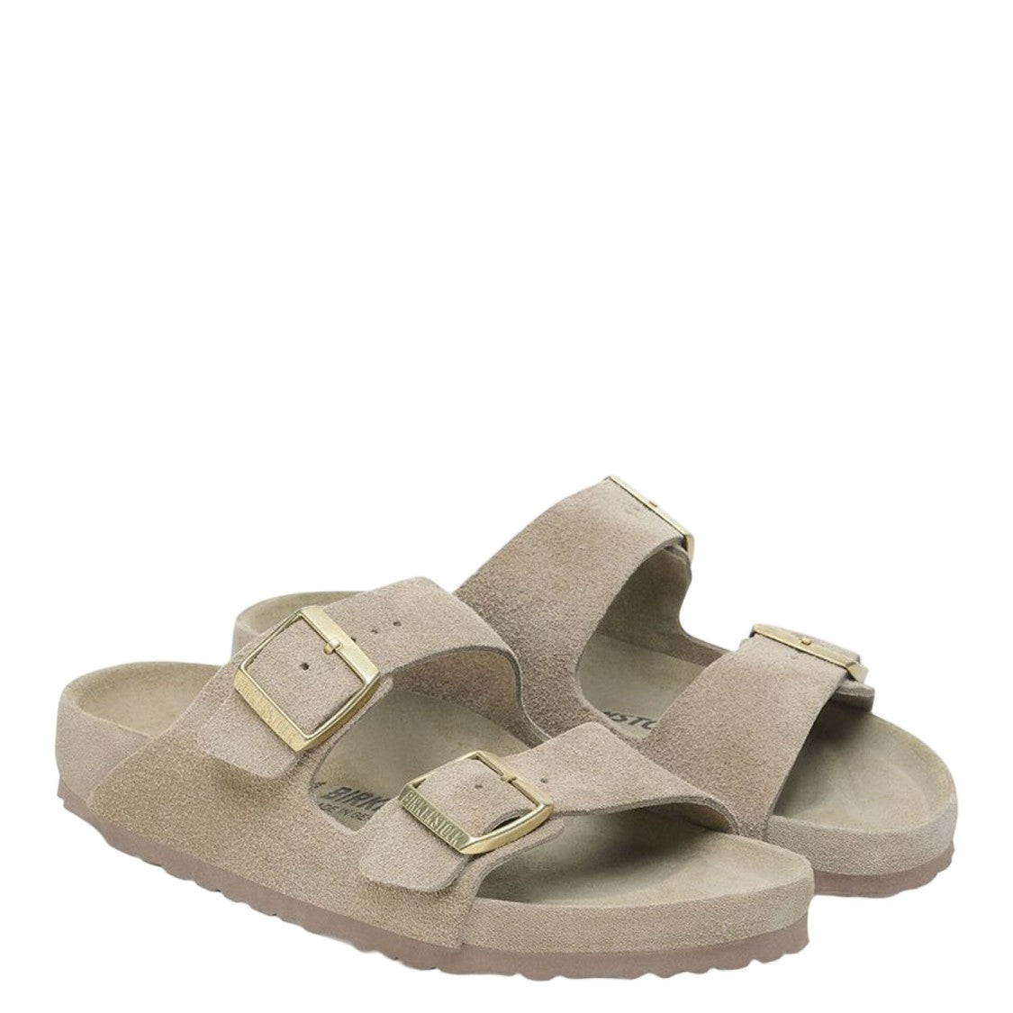 Birkenstock Suede And Cork Sandals