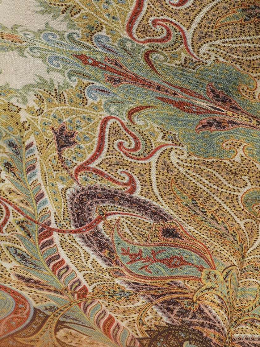 Etro Orfeo Paisley Wool Scarf