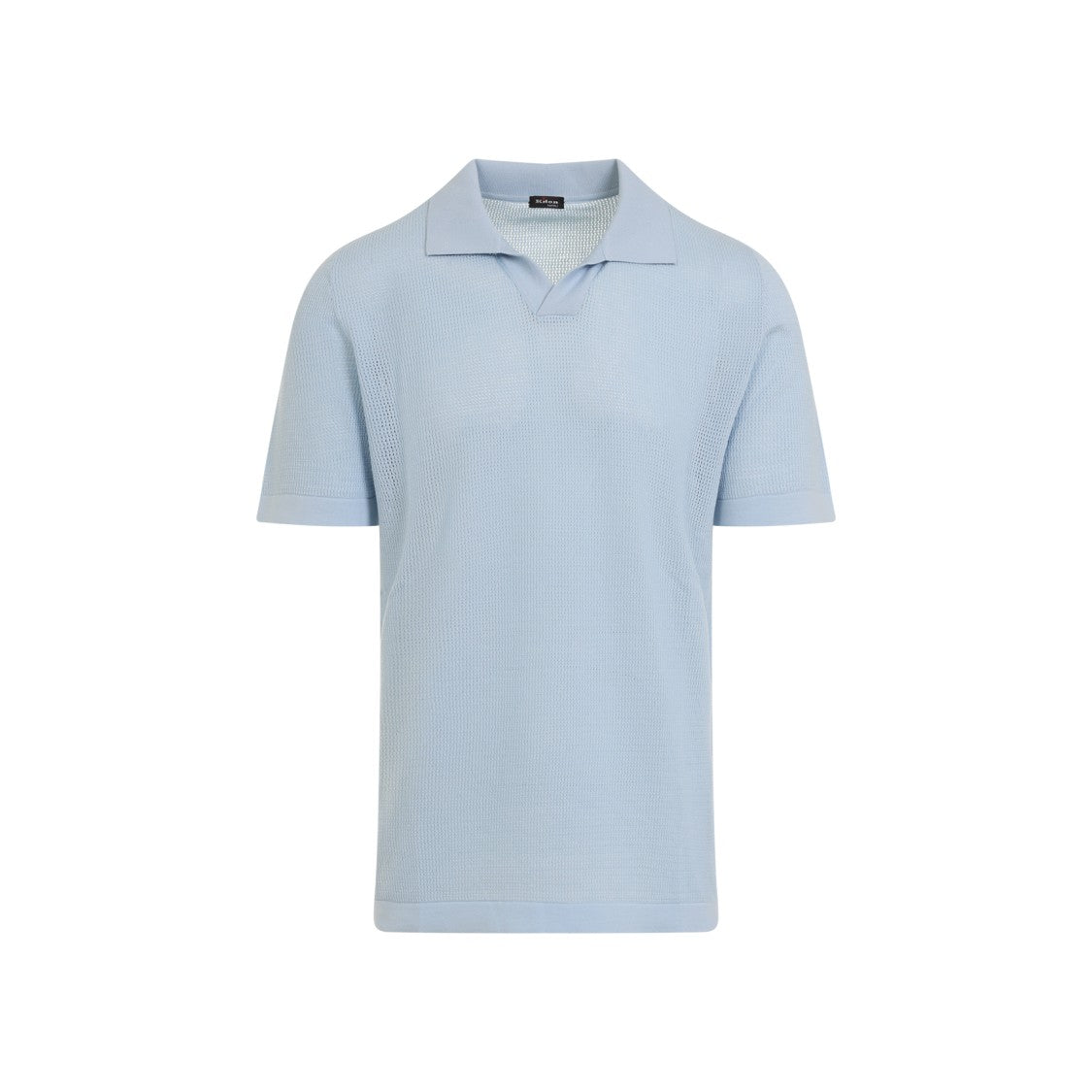 Kiton Baby Blue Cotton Polo