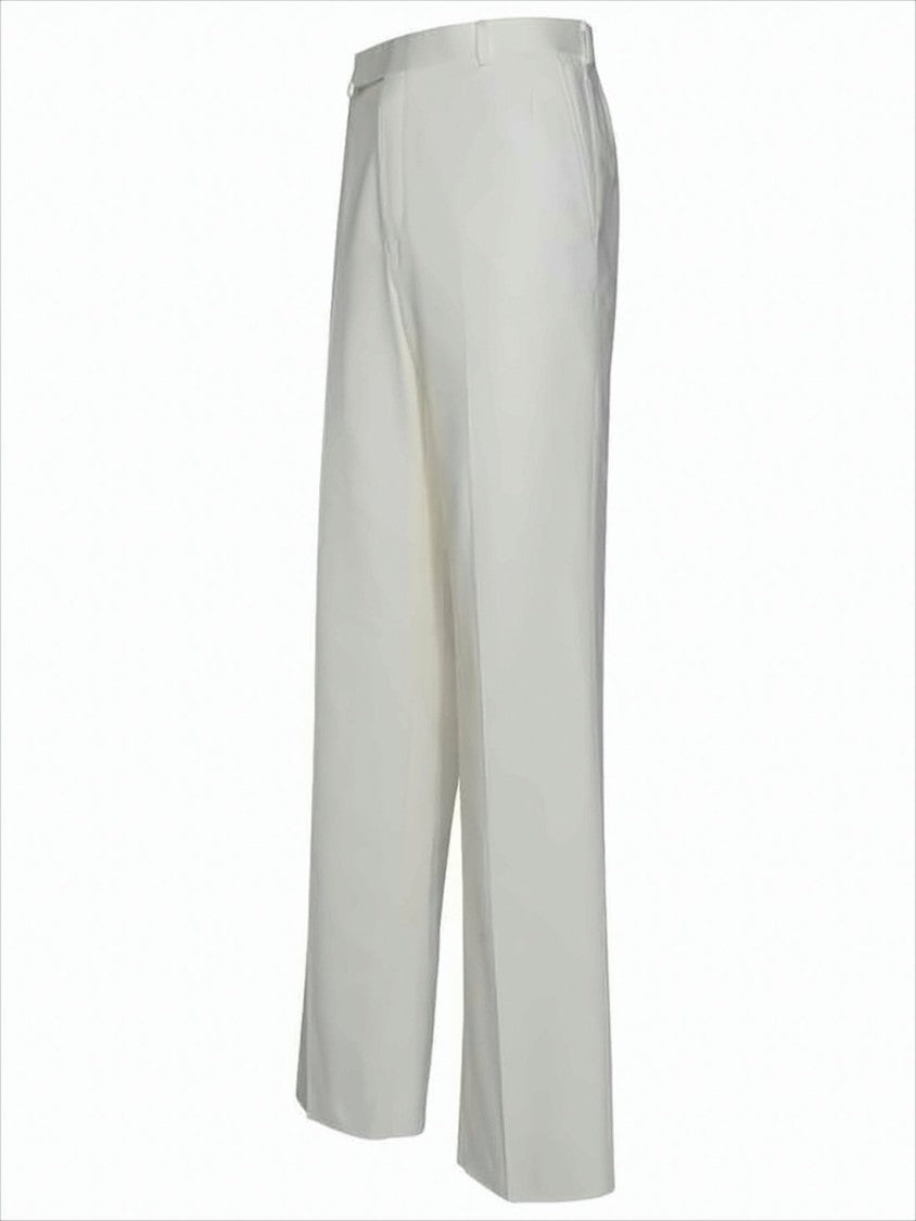 Thom Browne Straight-Leg Pants With Minimalist Design And Tricolor Detail