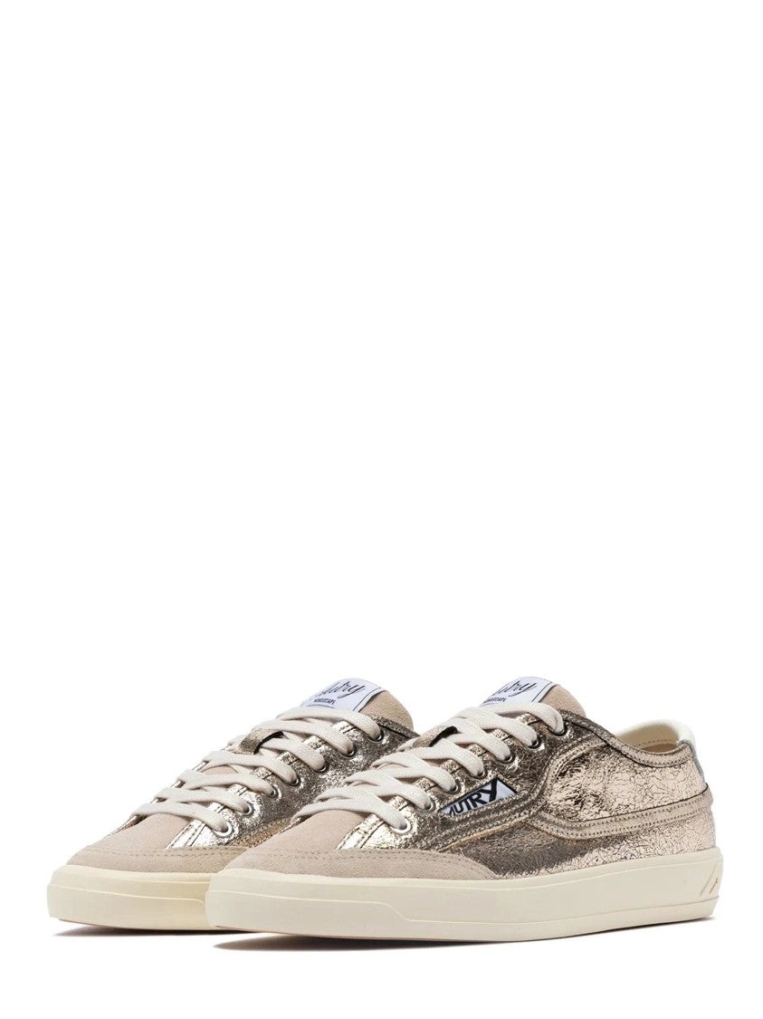 Autry Windscape Low Wom Platinum Metallic Low-Top Sneakers