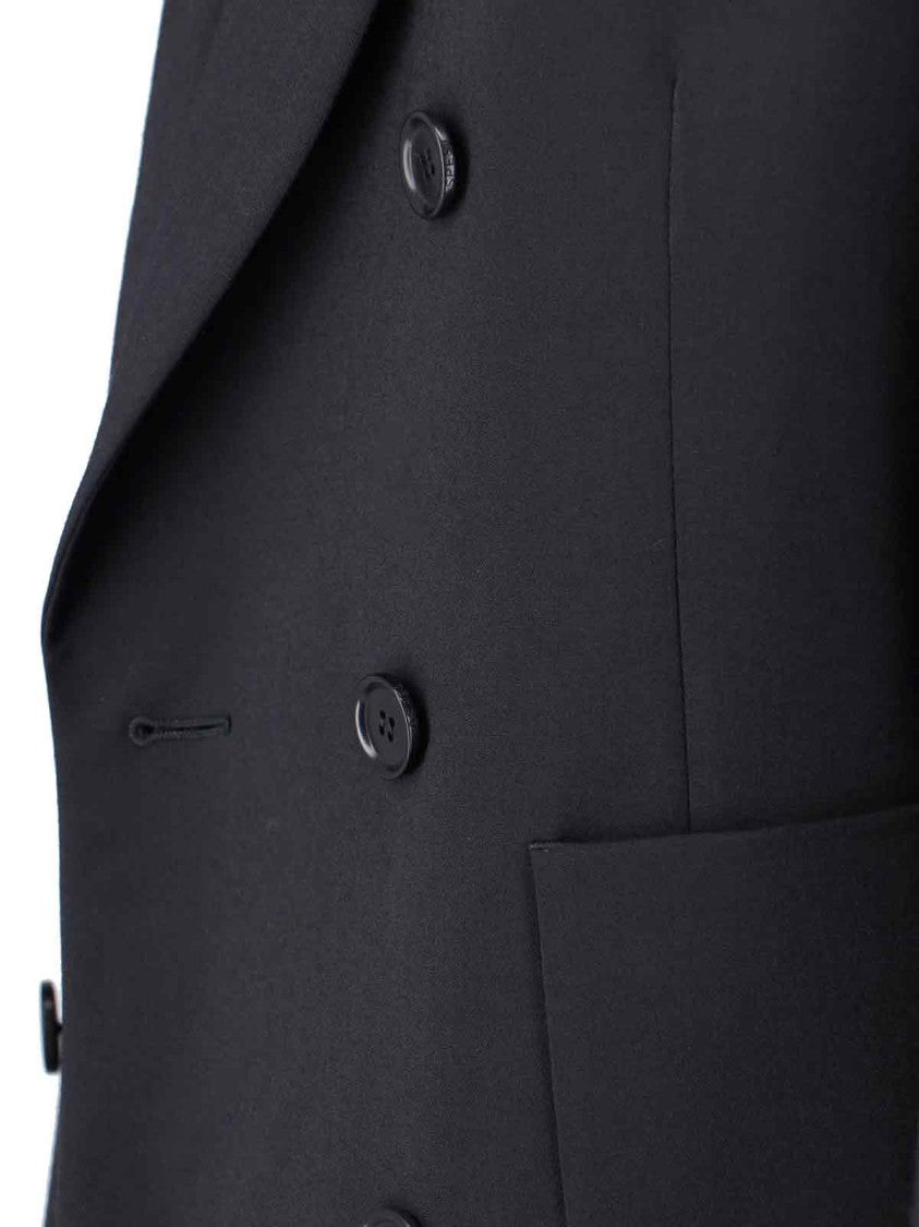 Aspesi Double-Breasted Suit – Black