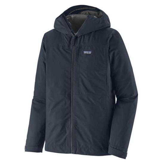 Patagonia Hooded Blue Jacket With Zippered Closure And Chest Pocket