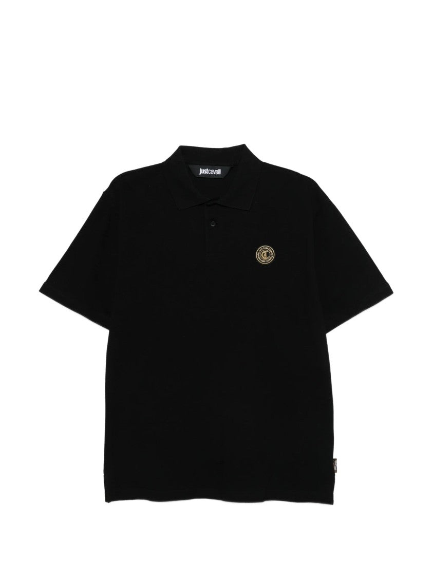 Just Cavalli Short-Sleeved Classic Logo Polo Shirt