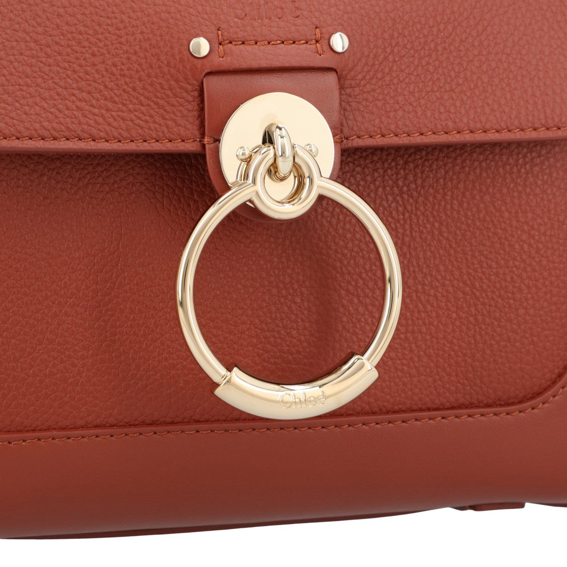Chloé Mini Tess Day Bag In Grained & Soft Leather