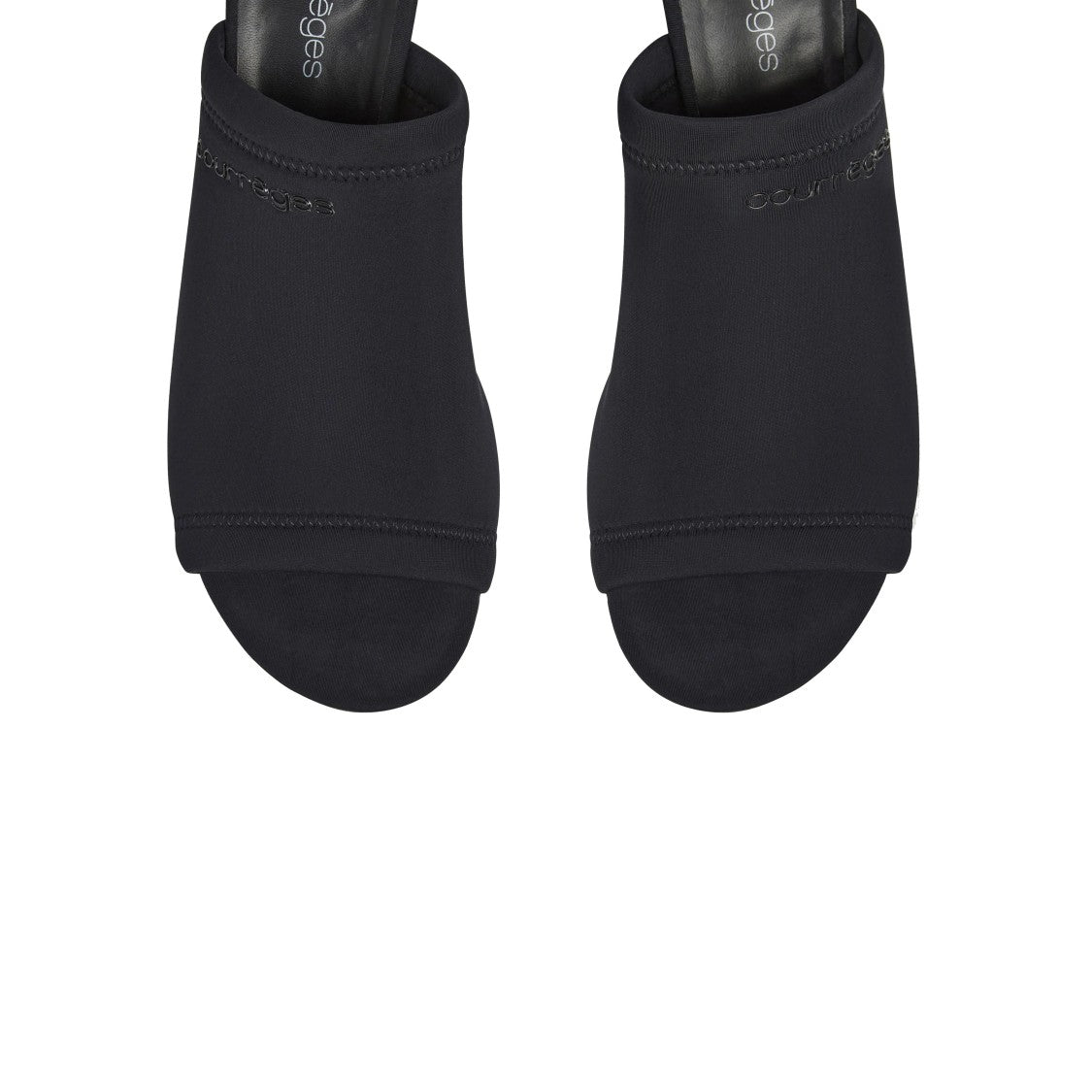 Courrèges Wet Nappa Mules