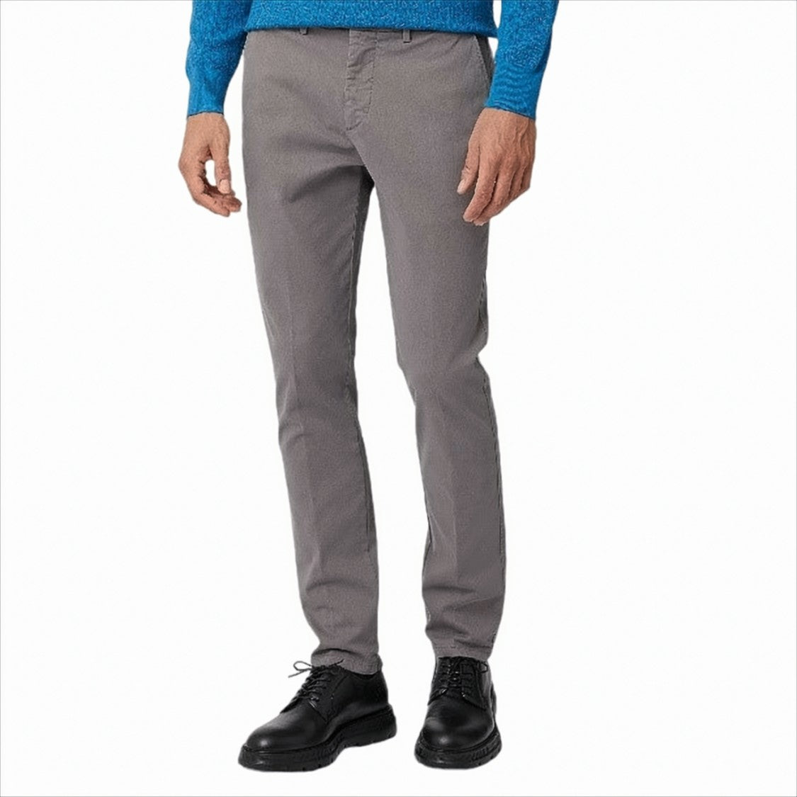 Harmont & Blaine Tailored Gray Trousers With Subtle Texture