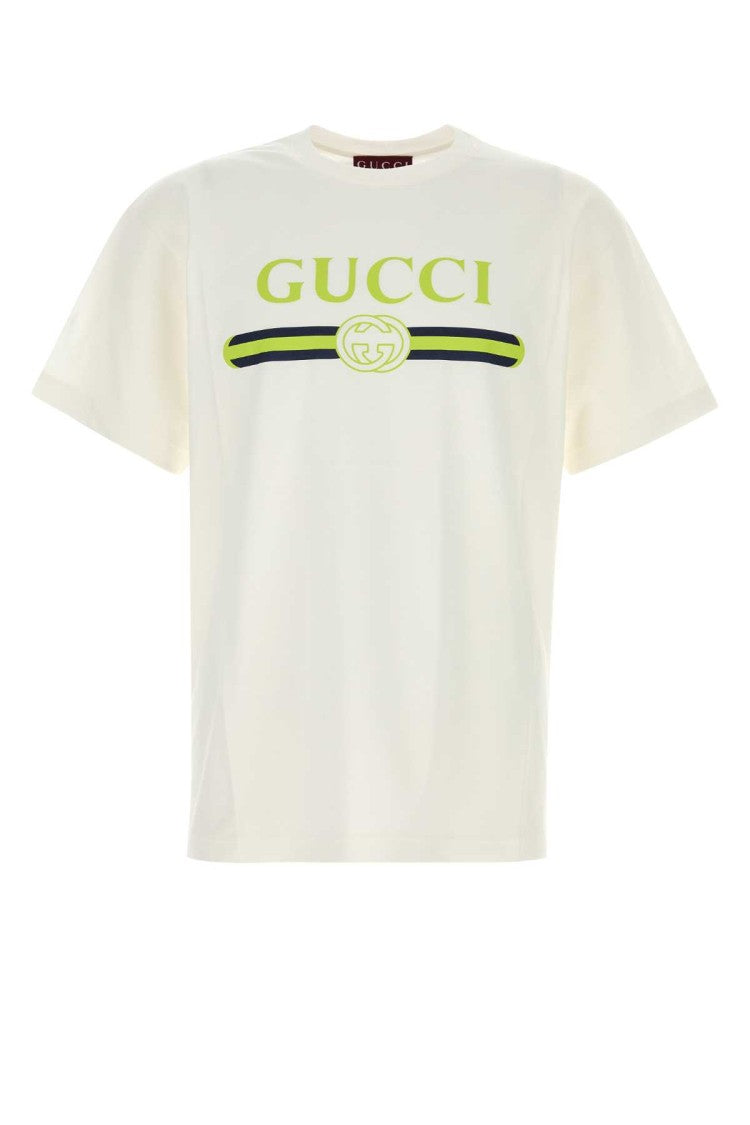 Gucci White Cotton T-Shirt