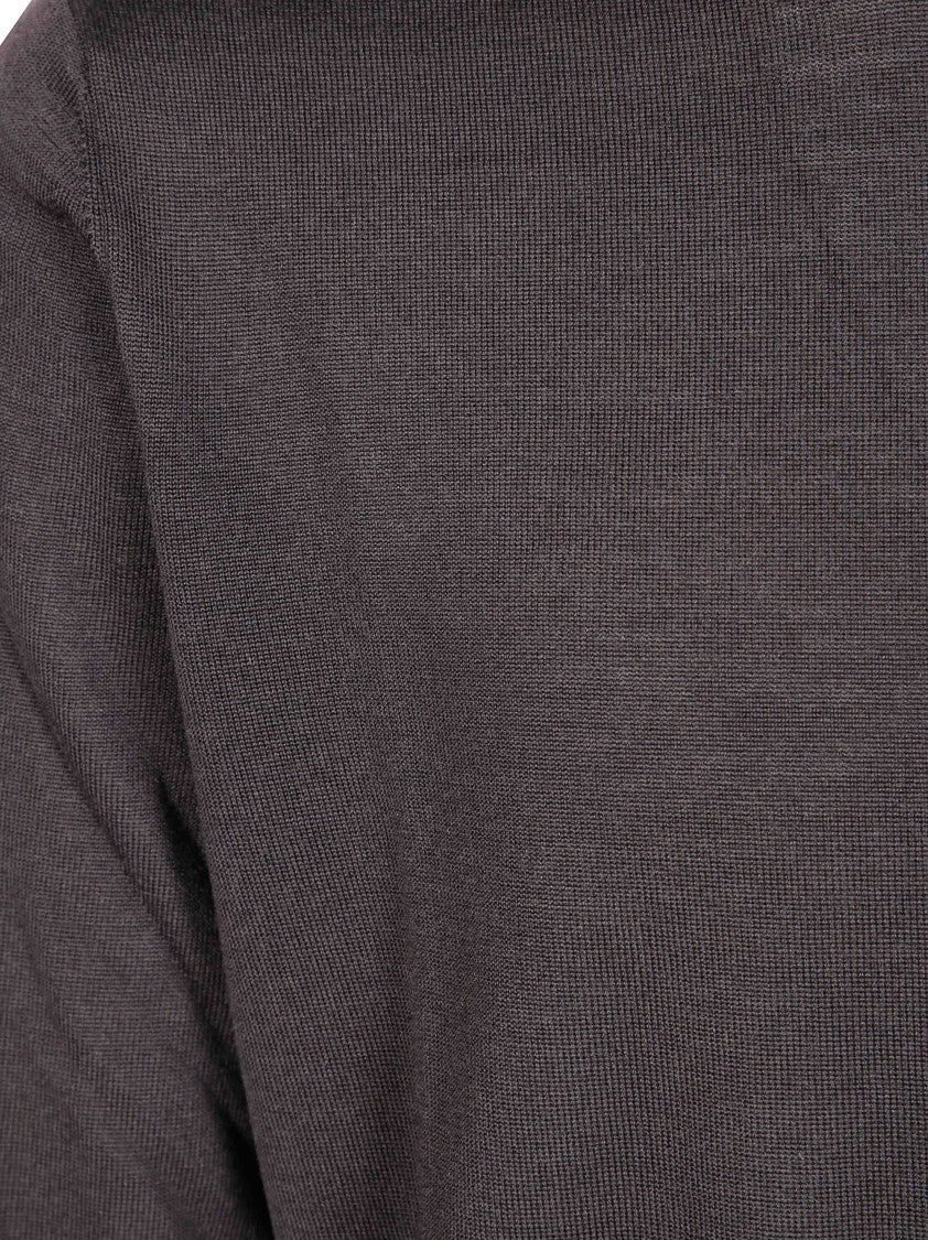 Filippo De Laurentiis F16 Long-Sleeve Fine-Knit Merino Wool Sweater