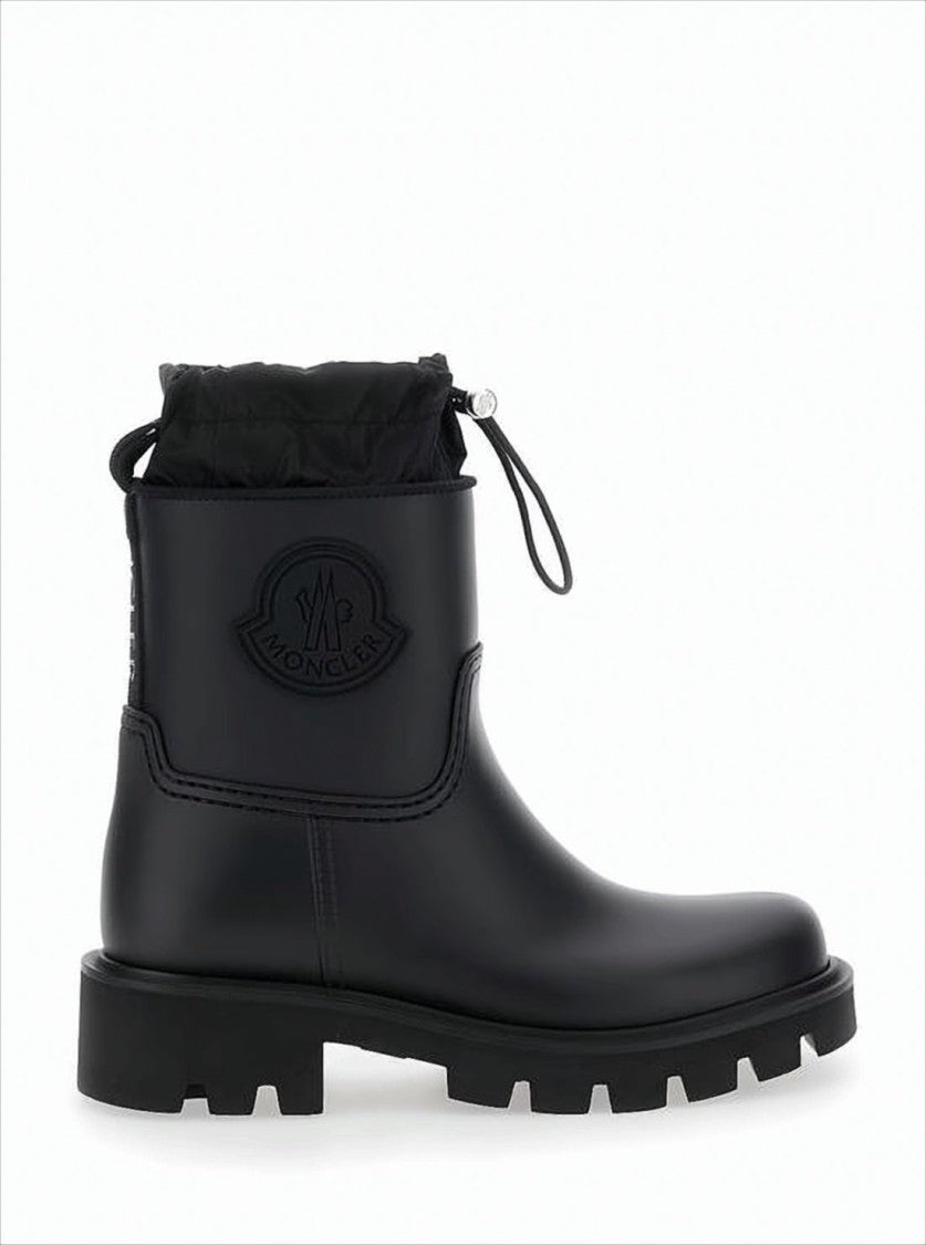 Moncler Matte Black Sole Ankle Boots