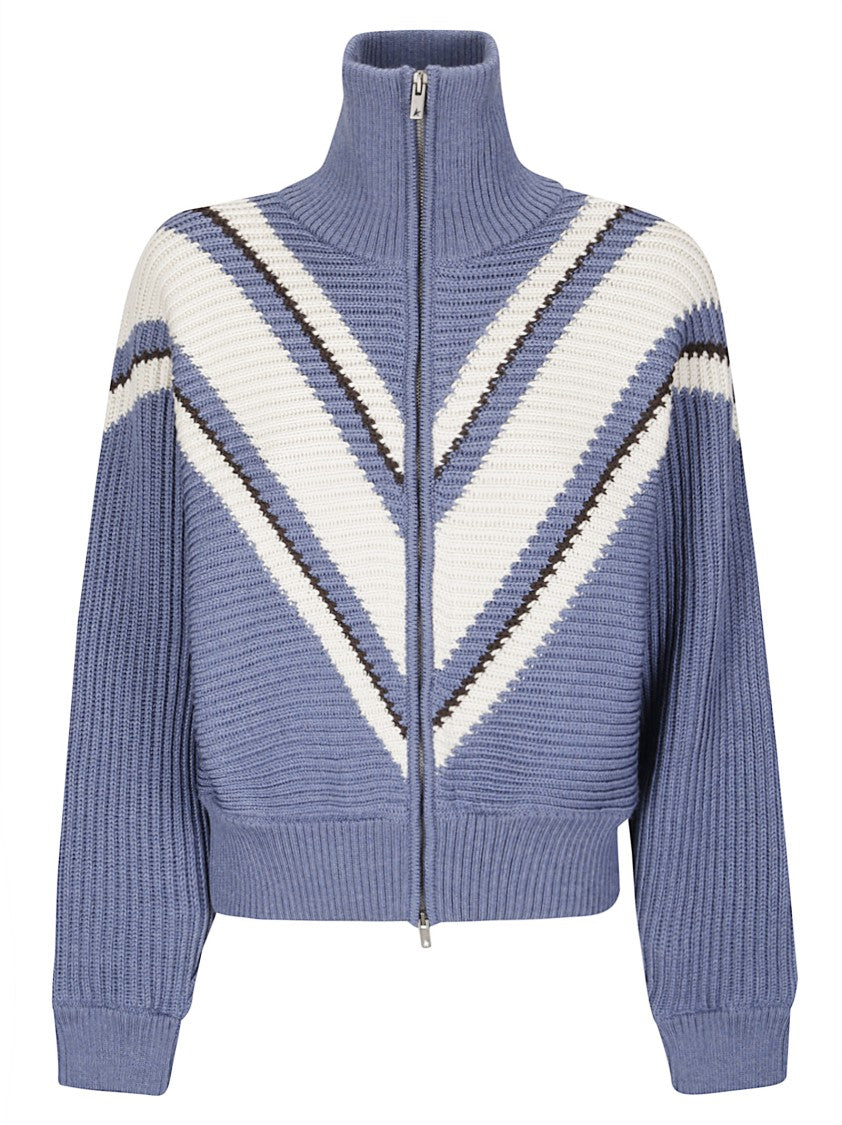 Golden Goose V-Style Jacquard Knit Wool Sweatshirt