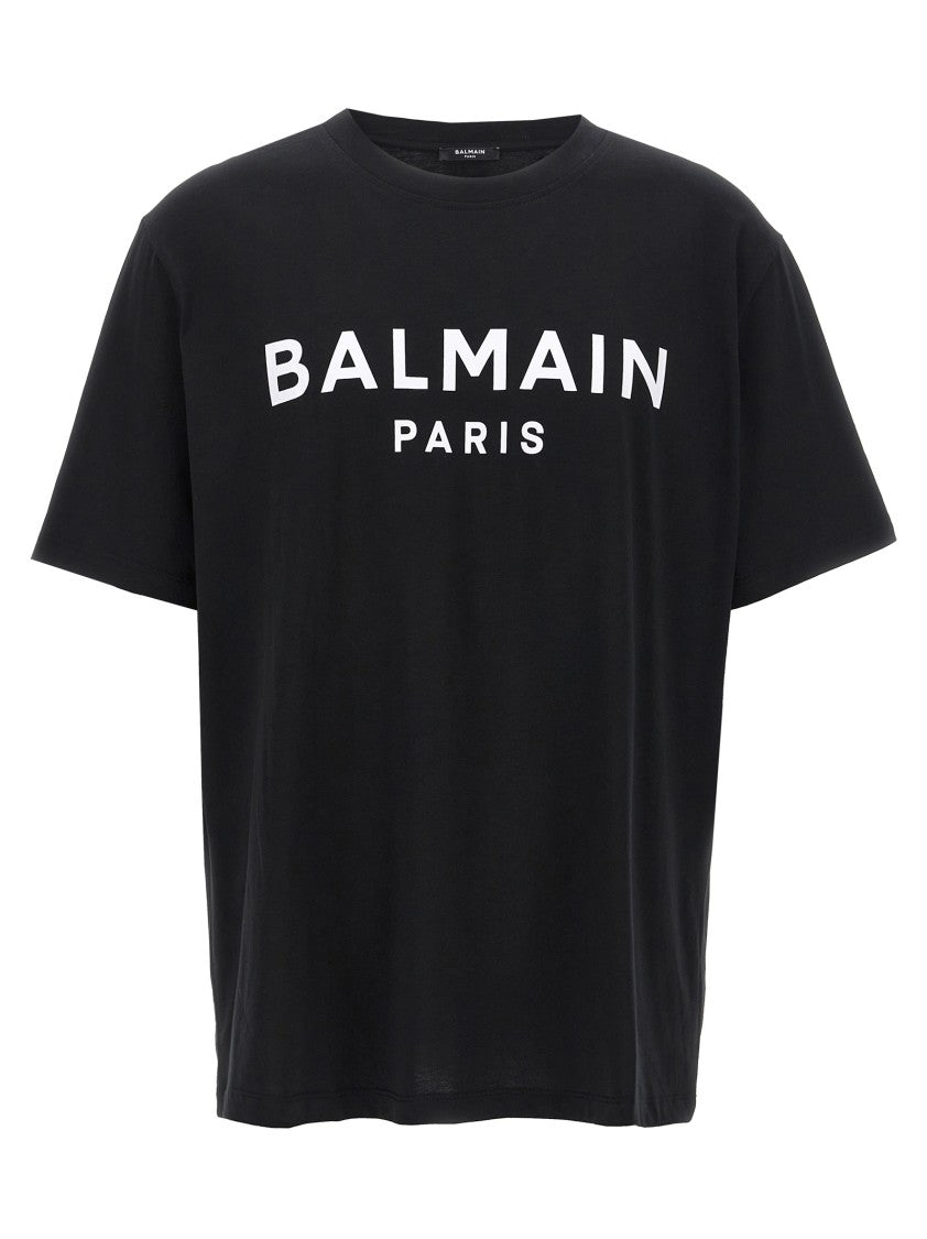 Balmain Relaxed-Fit Black Logo T-Shirt
