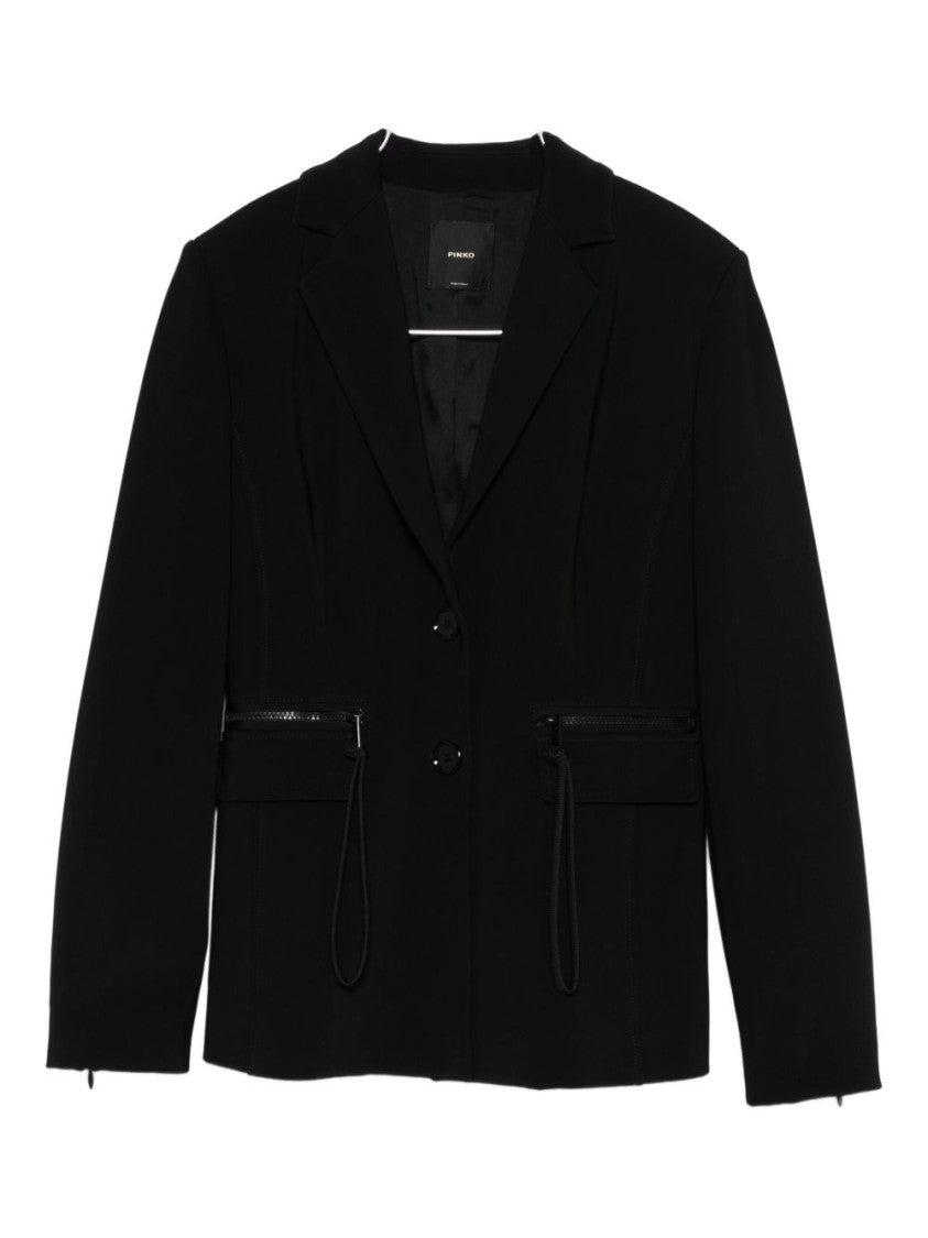 Pinko Tailored Black Jacket With Structured Silhouette