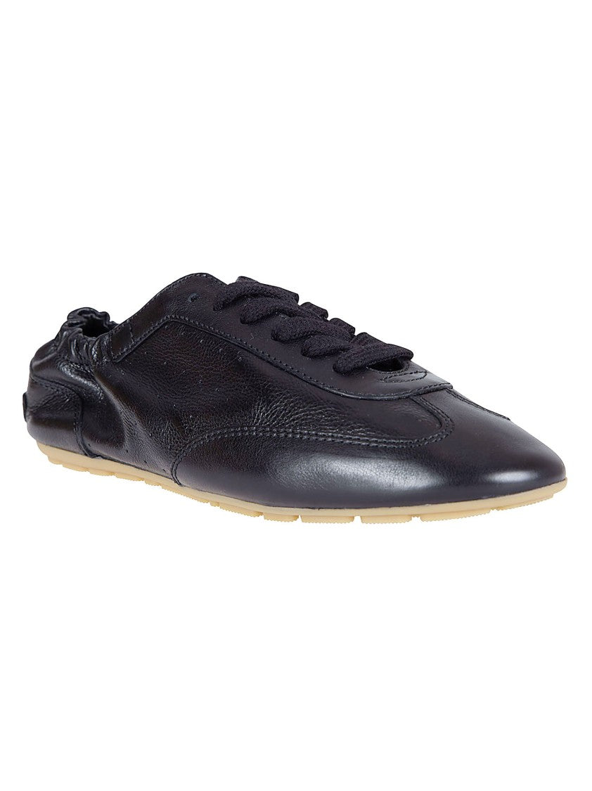 Saint Laurent Low-Top Lace-Up Sneakers With Elasticized Heel Reinforcement