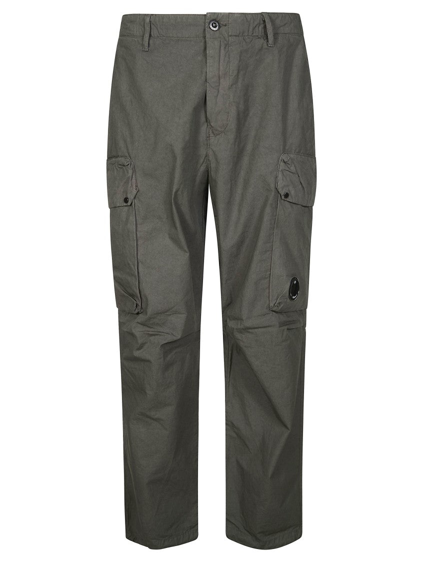C.P. Company Grey Cotton Straight-Leg Cargo Pants