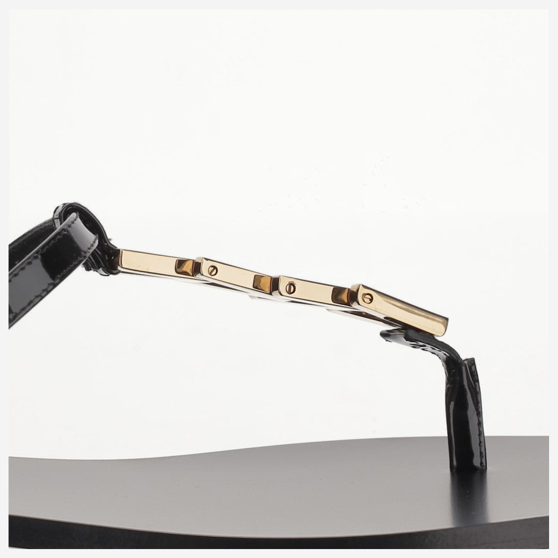 Versace V-Chain Leather Sandals