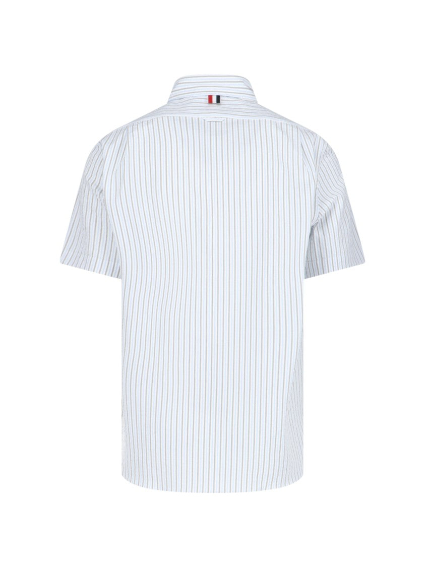 Thom Browne Striped Shirt – Blue & Grey