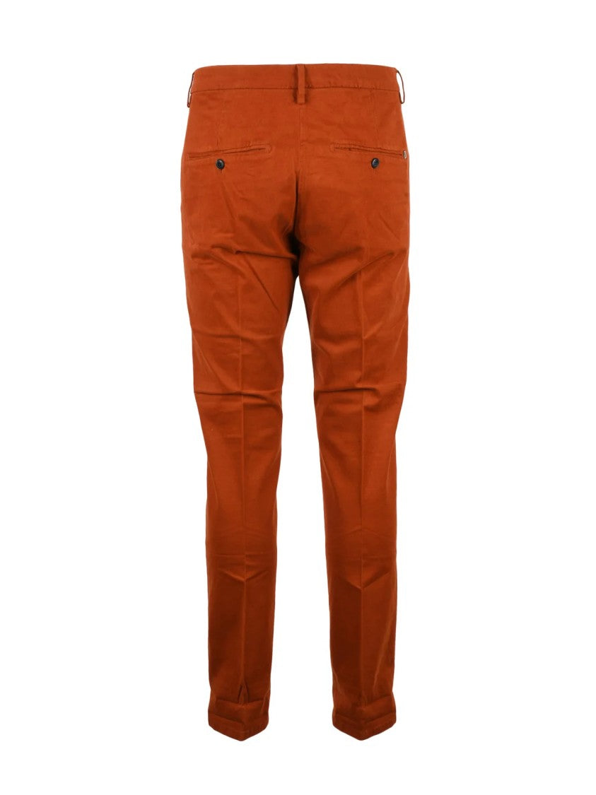 Dondup Orange Gaubert Twill Stretch Cotton Trousers