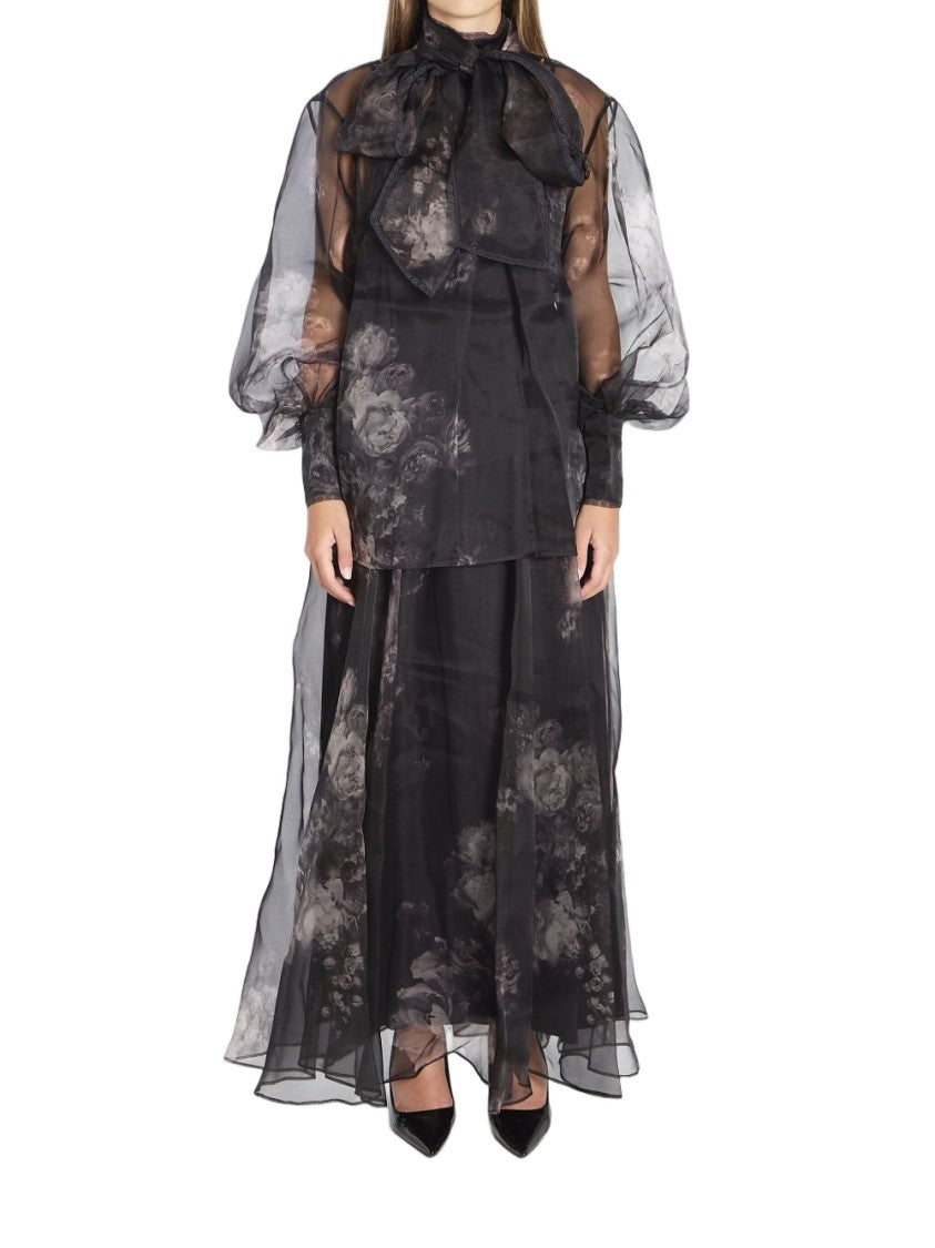 Zimmermann Silk Maxi Skirt With Layered Design