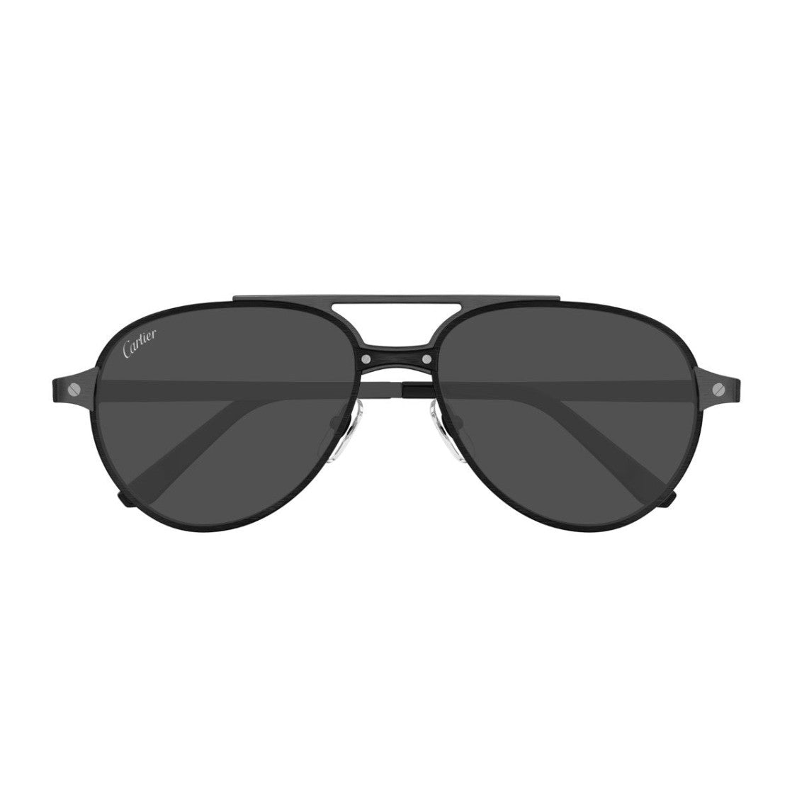 Cartier Grey Ct0476s Santos De Cartier Metal Sunglasses