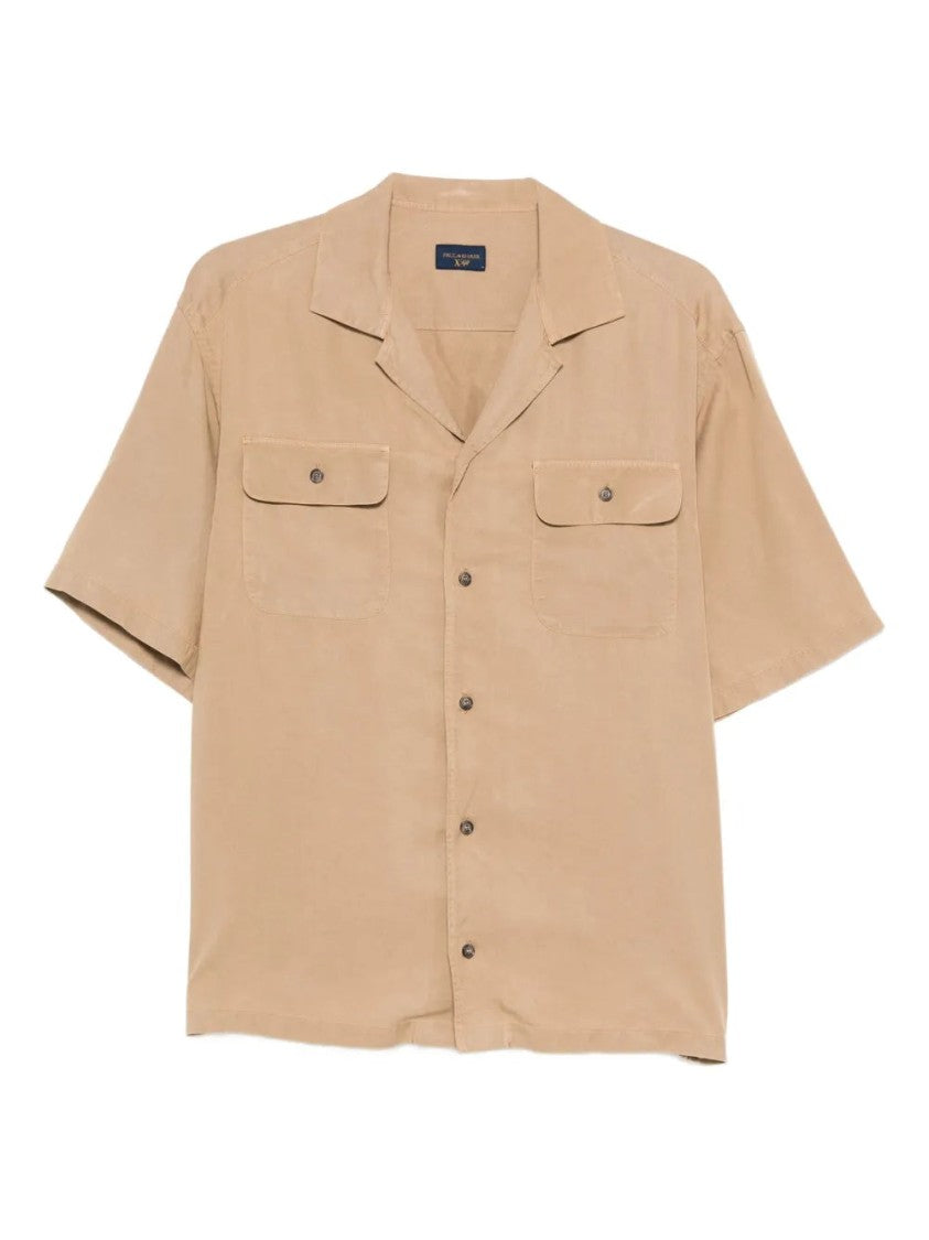 Paul & Shark Brown Relaxed-Fit Synthetic Long-Sleeve Shirt