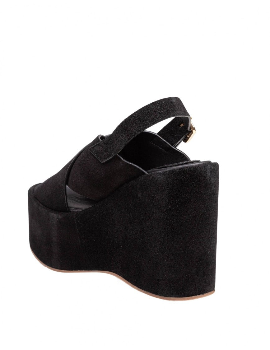 Paloma Barceló Paloma Barcelo' Sophie Sandal In Suede Color Black