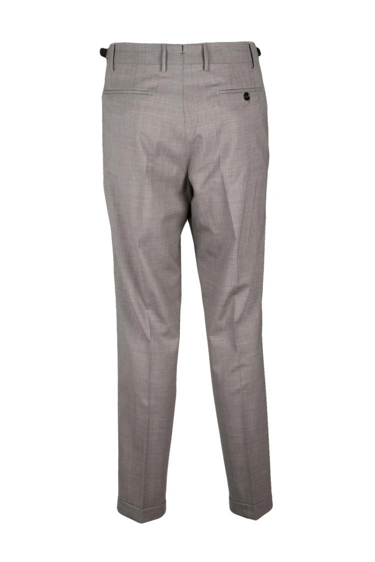 Berwich Virgin Wool/Elastane Trousers - Grey