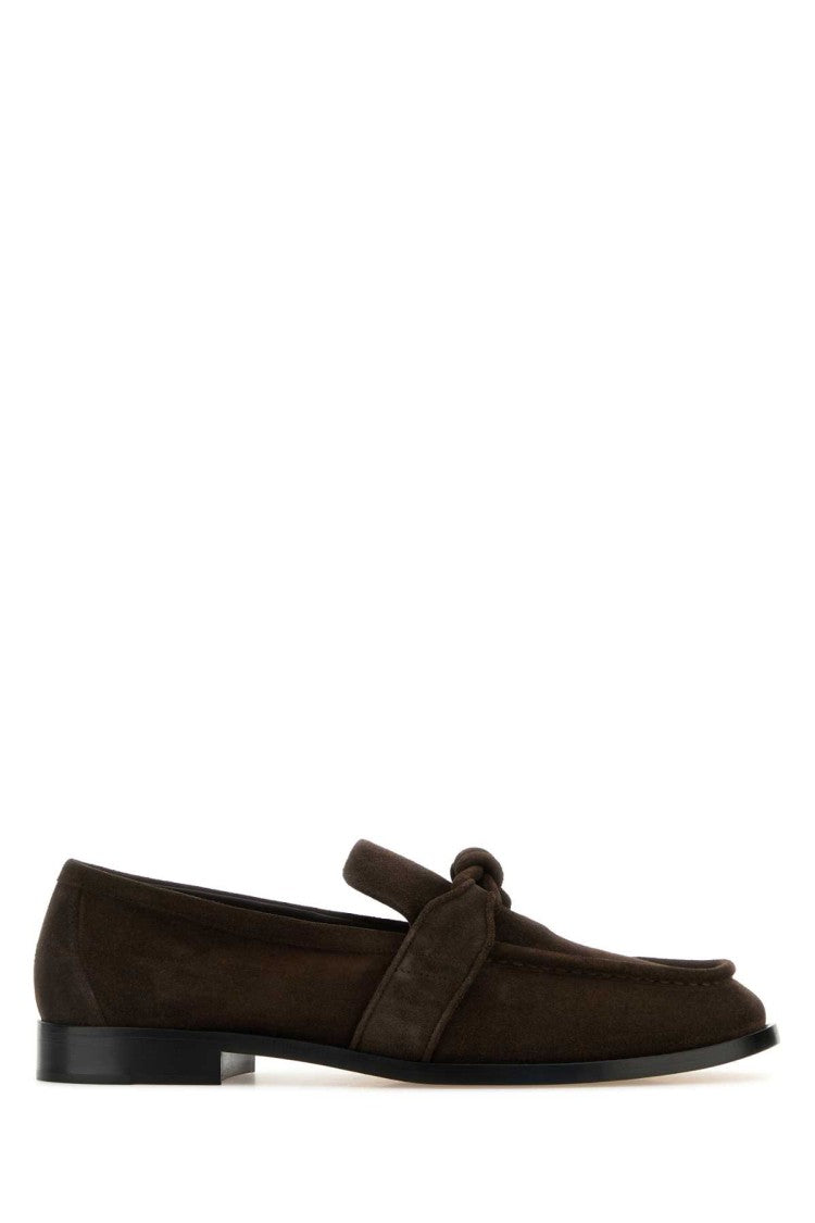 Bottega Veneta Brown Suede Astaire Loafers