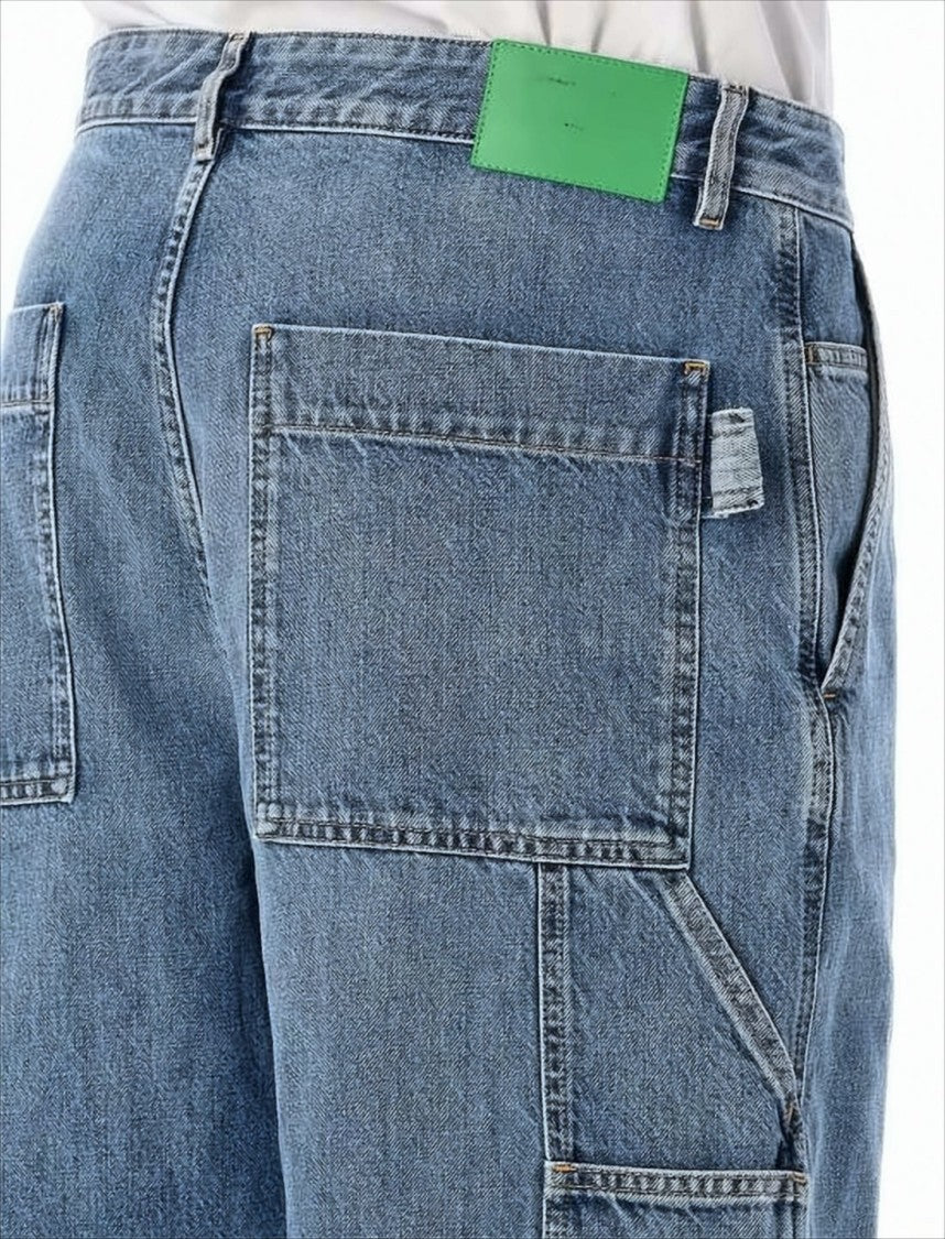 Bottega Veneta Relaxed Wide-Leg Denim Pants