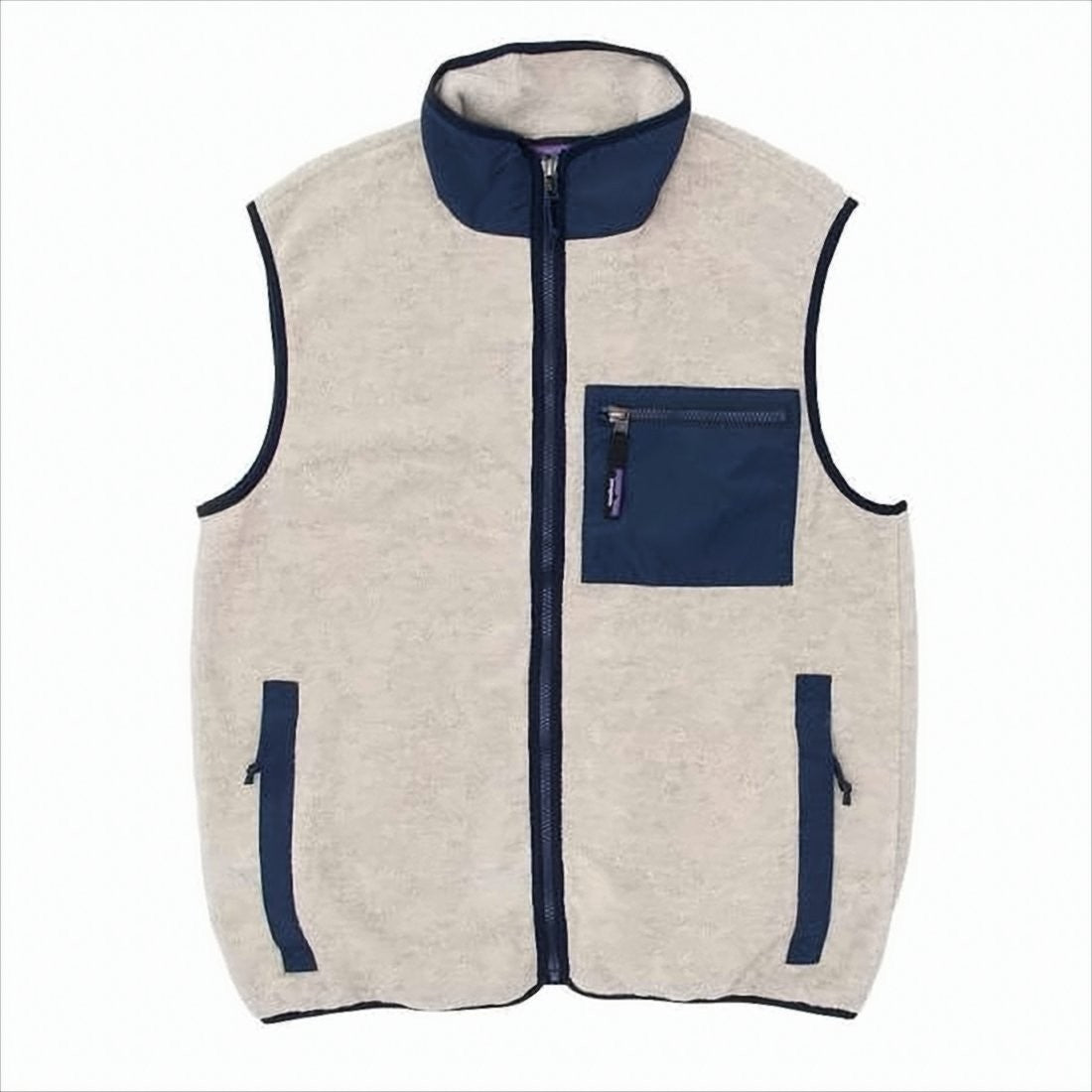 Patagonia High-Collar Sleeveless Vest With Zippered Pockets