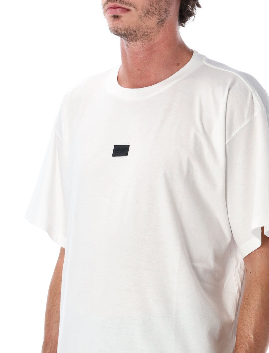 Mm6 By Maison Margiela Loose Minimalist Patch Short-Sleeve T-Shirt