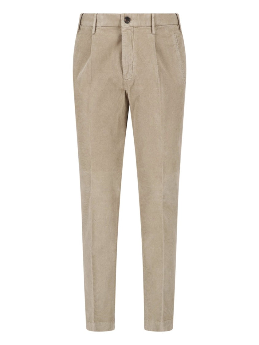 Incotex Beige Slim Tailored Cotton Pants