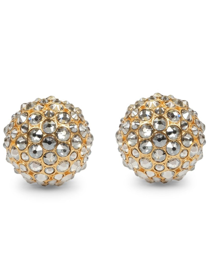 Celine Hairloom Dome Rhinestone Earrings