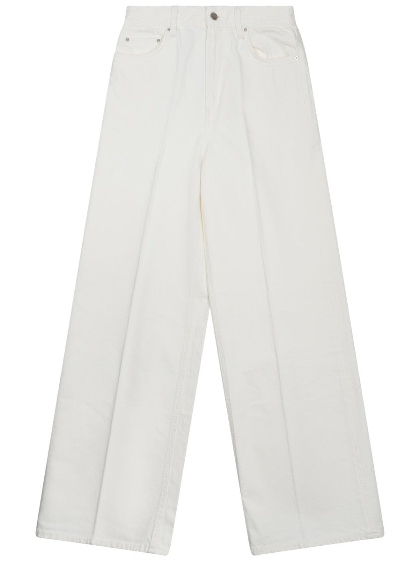 Totême Wide-Leg Cotton Denim Jeans With Classic Five-Pocket Style