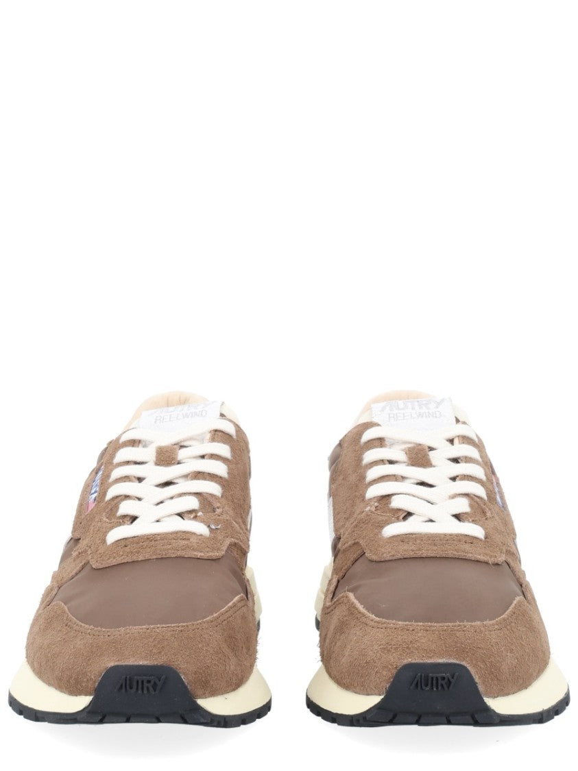 Autry Reelwind Low Cow Leather Suede Nylon Sneakers