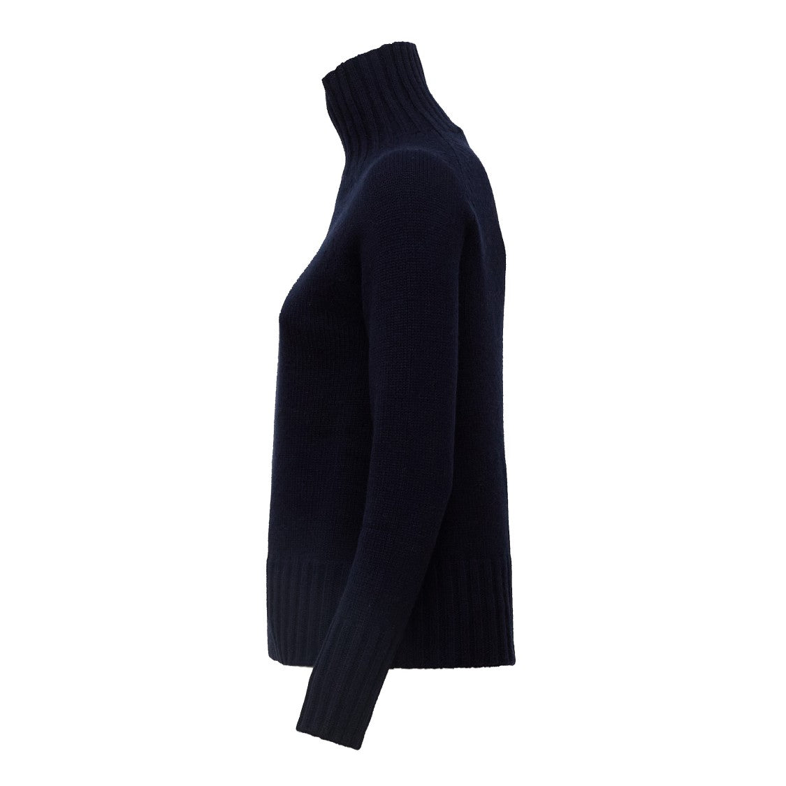 Max Mara Mantova Boxy Ribbed Wool-Blend Turtleneck Sweater