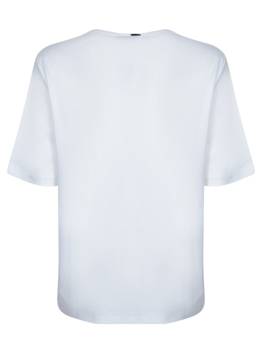 Herno Refined White Jersey T-Shirt