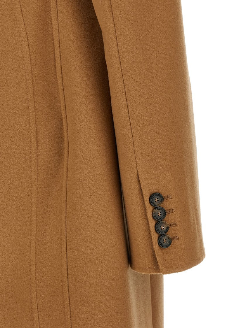 Stella Mccartney Tailored Brown Wool Coat
