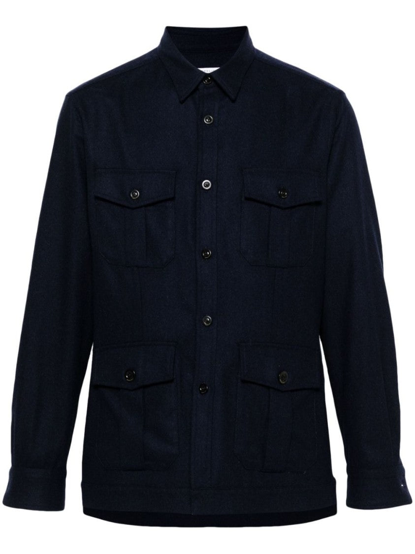 Boglioli Navy Blue Wool Jacket