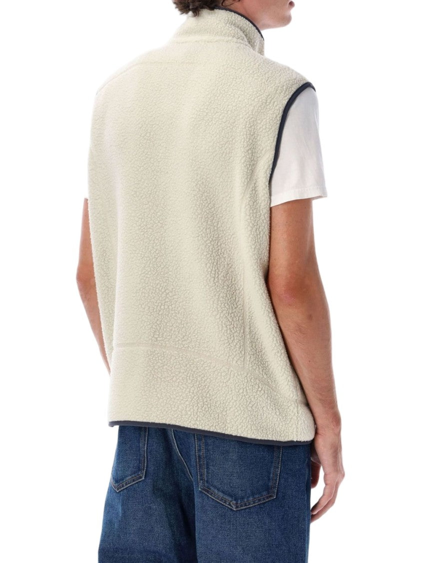 Patagonia Textured Sleeveless Jacket With High Collar