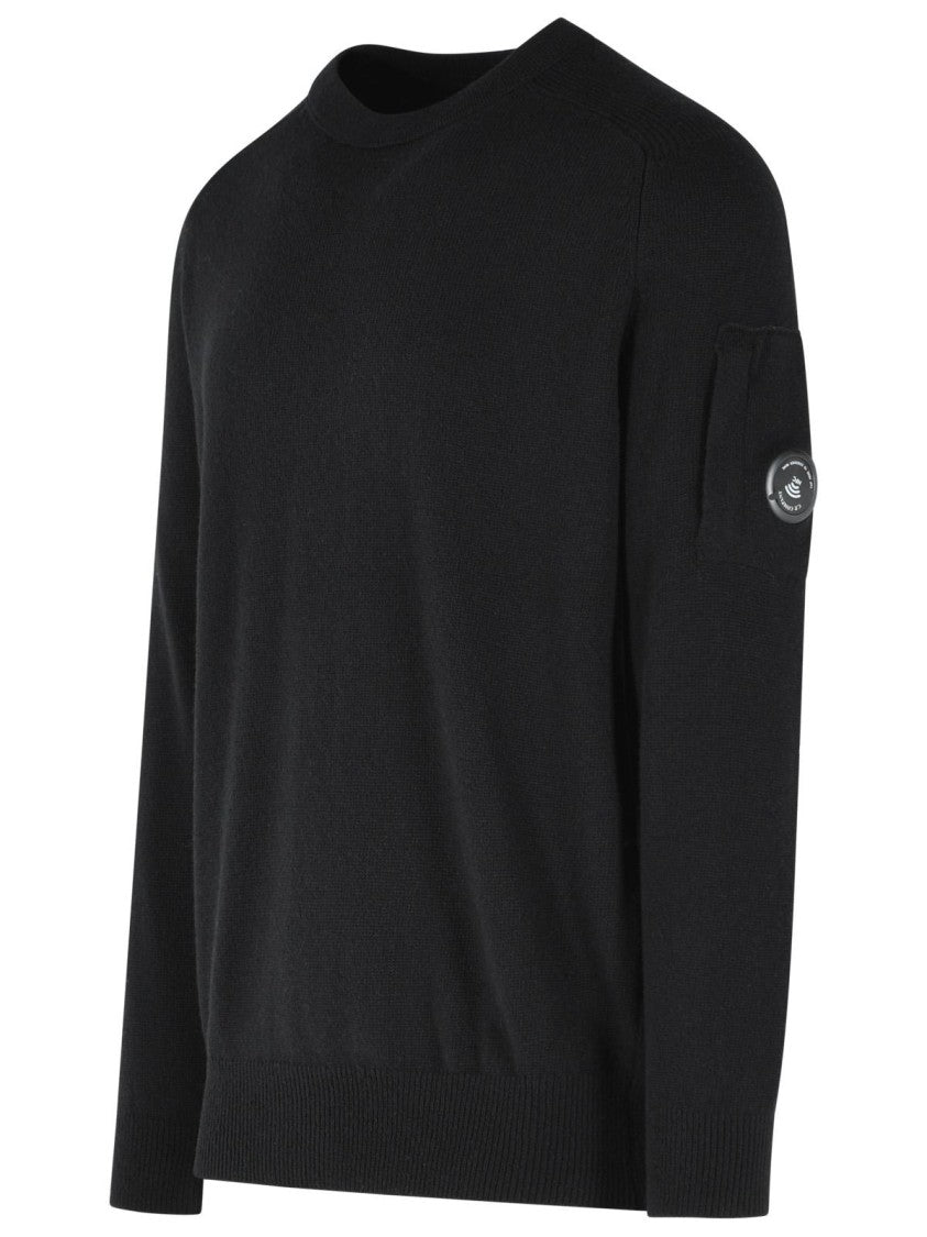 C.P. Company Black Wool Blend Sweater