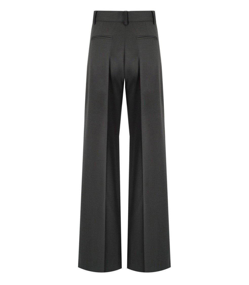 Federica Tosi Dark Grey Wide Leg Pants