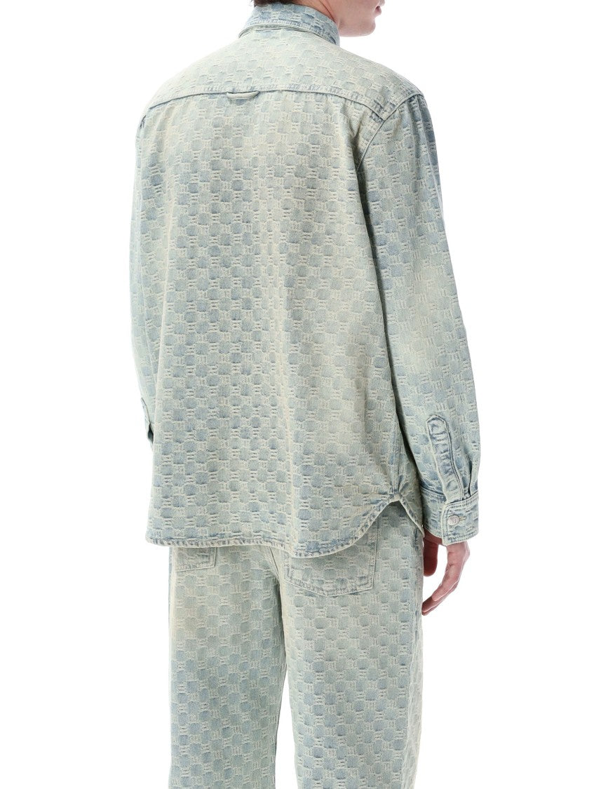 Misbhv Monogram Patterned Button-Up Overshirt
