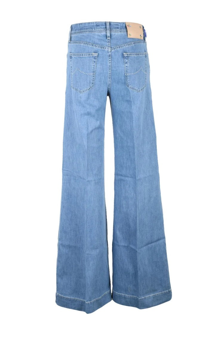 Jacob Cohen Palazzo Jeans - Light Blue